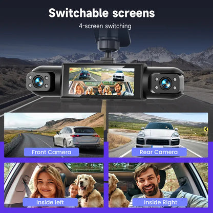 4-Camera 360° Dash Cam — Complete Protection Around Your Vehicle