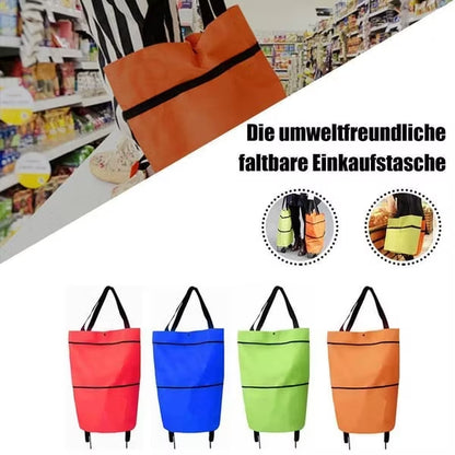 ⏳LAST DAY SALE !!!🔥2-in-1 Foldable Shopping Cart🛒